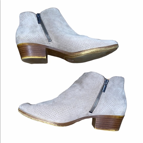 Lucky Brand booties tan leather size 8 1/2 medium - Picture 2 of 8